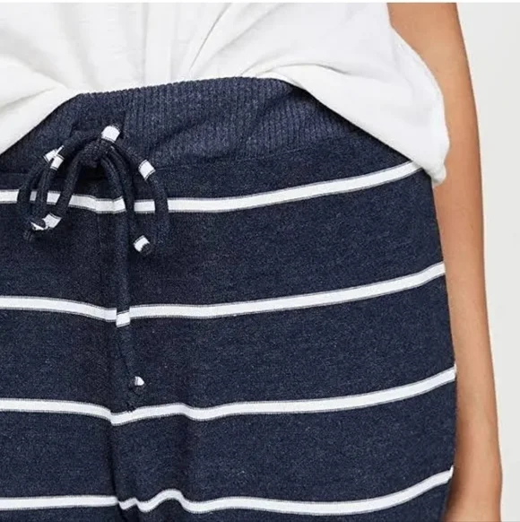 Chaser Cozy Knit Drawstring Cuffed Striped Lounge Joggers Size S - Picture 4 of 16